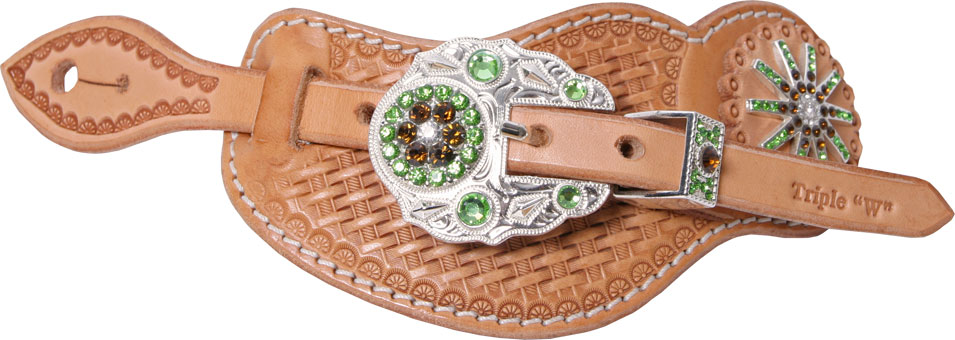 Sporenriemen-schmal-Spur-Rowels-Lime-8002-SPL_b_0
