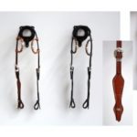 Kopfstueck_-_Quick_Change_-_Silver_Buckle_-_Rawhide_-_Silver_Pipes_-_Basket_Tooled_-_US_Leder_-_3_Farben_-_Doppeleinohr